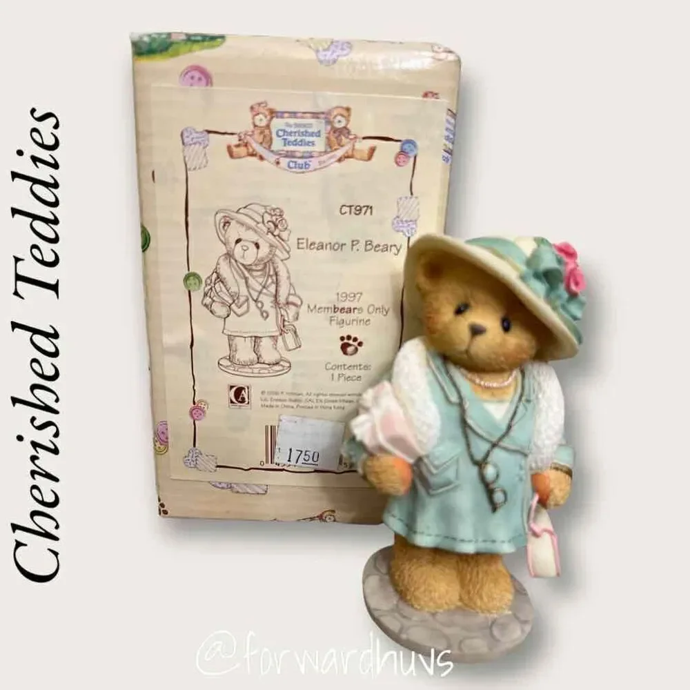 Bundle Sale 3 for $15 | Cherished Teddies Club Figurine “Eleanor P. Beary” #CT97